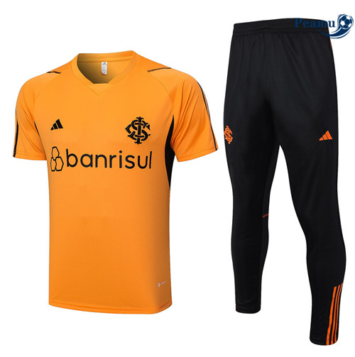 Novo Camisola Kit Equipamento Training SC Internacional + Pantalon Laranja 2023-2024