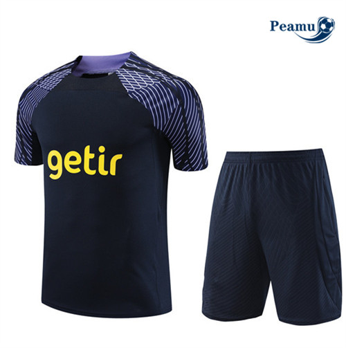 tomada Camisola Kit Equipamento Training Tottenham Hotspur Criancas + Shorts Azul 2023-2024