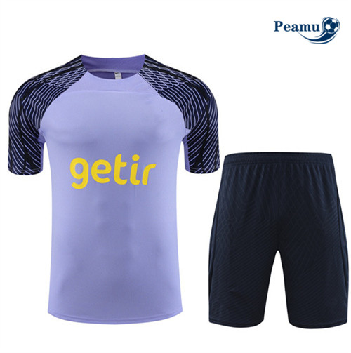 Todos Camisola Kit Equipamento Training Tottenham Hotspur Criancas + Shorts Roxo 2023-2024