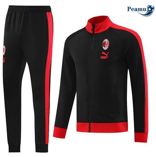 Réplicas Camisola Casaco Fato de Treino AC Milan Preto 2023-2024