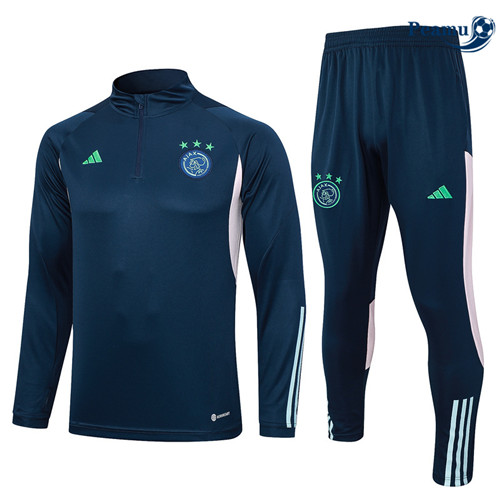 Réplicas Camisola Casaco Fato de Treino AFC Ajax Azul marinho 2023-2024