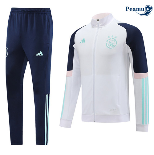 Todos Camisola Casaco Fato de Treino AFC Ajax Branco 2023-2024