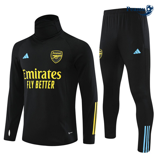 Todos Camisola Casaco Fato de Treino Arsenal Preto 2023-2024