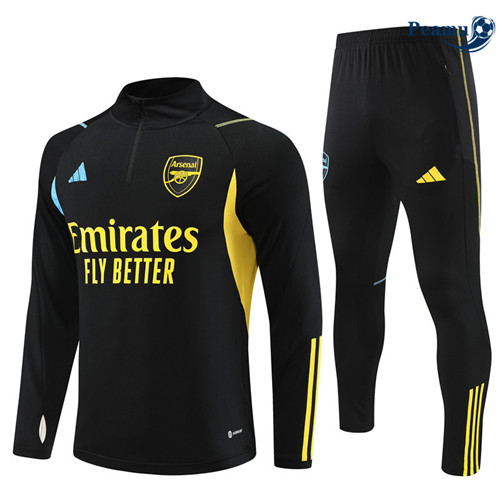 Cria Camisola Casaco Fato de Treino Arsenal Preto 2023-2024