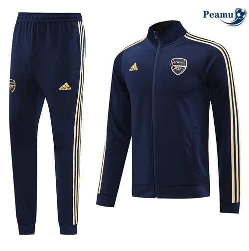 Novo Camisola Casaco Fato de Treino Arsenal Azul marinho 2023-2024