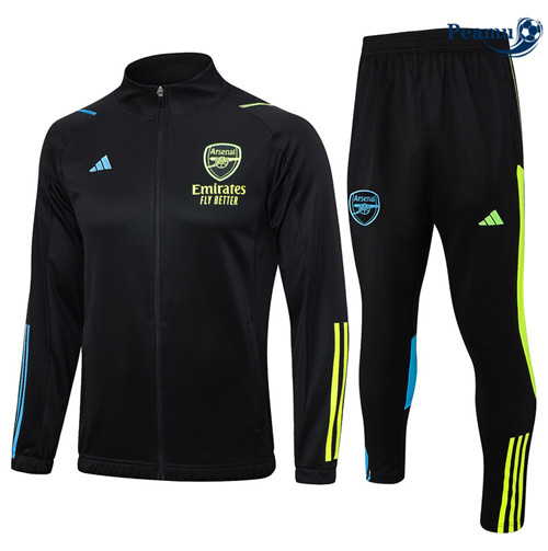 Projeto Camisola Casaco Fato de Treino Arsenal Preto 2023-2024