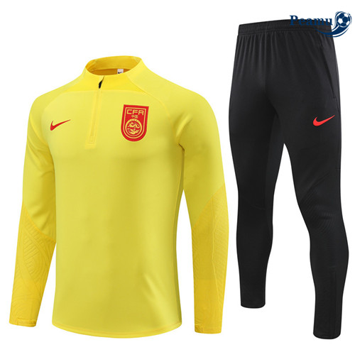 Cria Camisola Casaco Fato de Treino Chine Amarelo 2023-2024