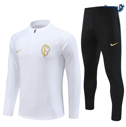 Criar Camisola Casaco Fato de Treino Corinthians Branco 2023-2024
