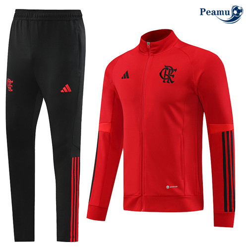 Projeto Camisola Casaco Fato de Treino Flamengo Vermelho 2023-2024