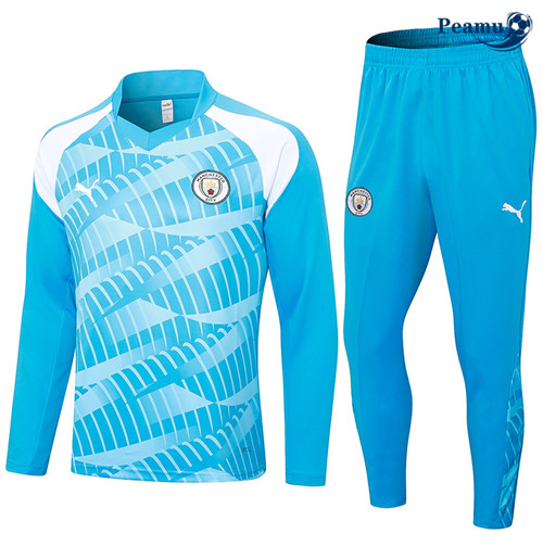 Procurar Camisola Casaco Fato de Treino Manchester City Azul 2023-2024