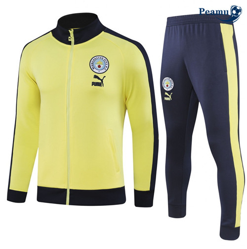 Procurar Camisola Casaco Fato de Treino Manchester City Amarelo 2023-2024