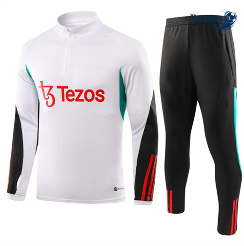 Oferta Camisola Casaco Fato de Treino Manchester United Branco 2023-2024