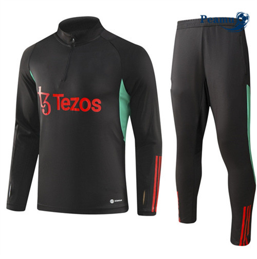 Réplicas Camisola Casaco Fato de Treino Manchester United Preto 2023-2024