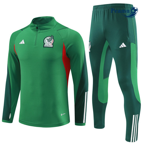 Cria Camisola Casaco Fato de Treino Mexico Verde 2023-2024