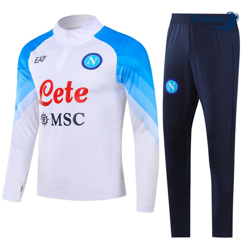 tomada Camisola Casaco Fato de Treino Napoli Branco 2023-2024