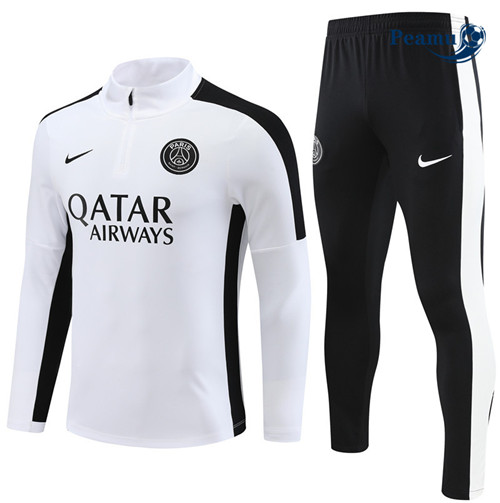 Criar Camisola Casaco Fato de Treino PSG Branco 2023-2024