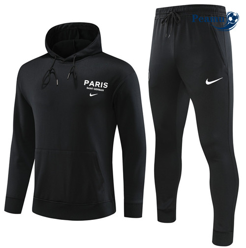 Oferta Camisola Casaco Fato de Treino PSG com capuz Preto 2023-2024