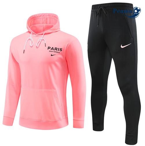 tomada Camisola Casaco Fato de Treino PSG com capuz Rosa 2023-2024