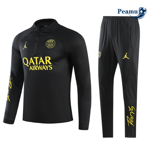 Todos Camisola Casaco Fato de Treino PSG Preto 2023-2024
