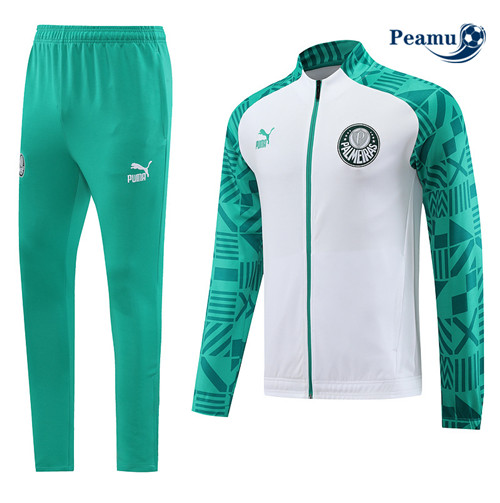 Novo Camisola Casaco Fato de Treino Palmeiras Branco 2023-2024