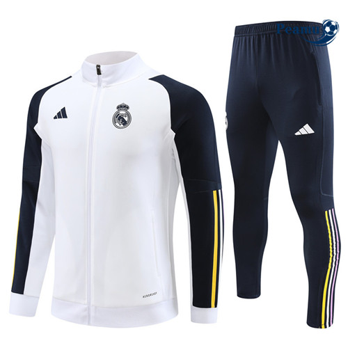Cria Camisola Casaco Fato de Treino Real Madrid Branco 2023-2024