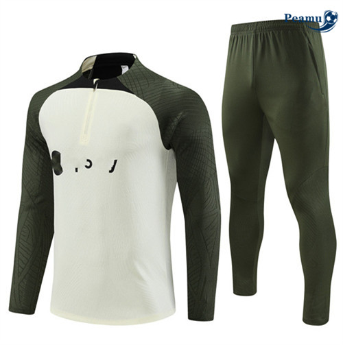 Oferta Camisola Casaco Fato de Treino Barcelona Criancas Player Beige 2023-2024