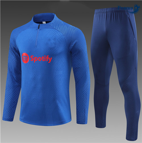 Oferta Camisola Casaco Fato de Treino Barcelona Player Criancas Azul 2023-2024