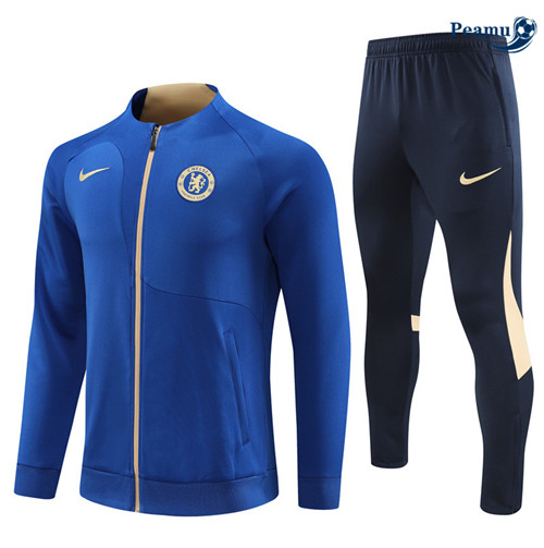 Projeto Camisola Casaco Fato de Treino Chelsea Azul 2023-2024