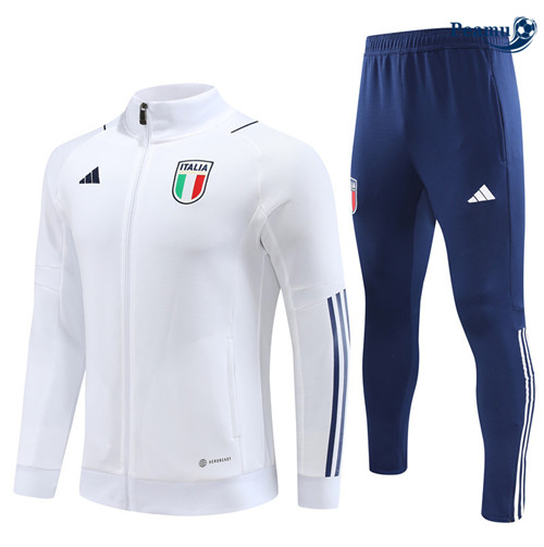 Procurar Camisola Casaco Fato de Treino Italia Criancas Branco 2023-2024