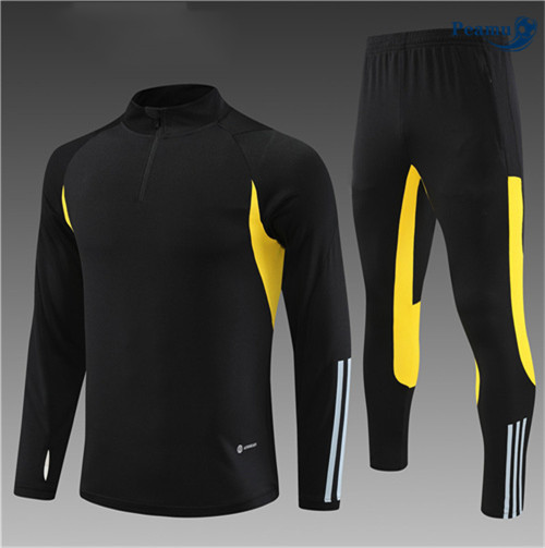 Projeto Camisola Casaco Fato de Treino Juventus Criancas Preto 2023-2024