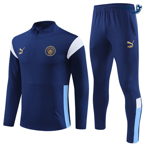 Oferta Camisola Casaco Fato de Treino Manchester City Criancas Azul 2023-2024