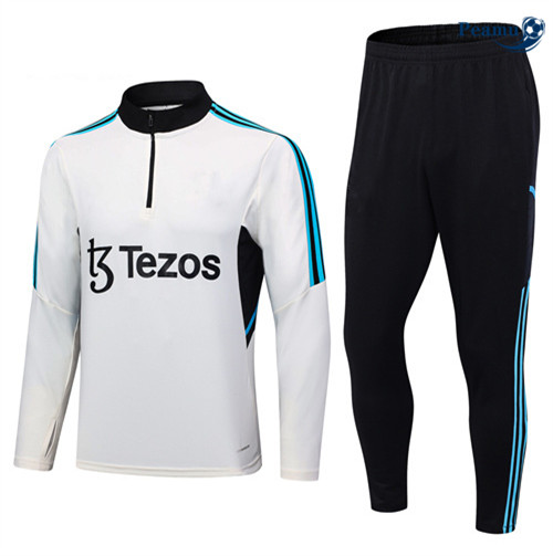 Comprar Camisola Casaco Fato de Treino Manchester United Criancas Branco 2023-2024