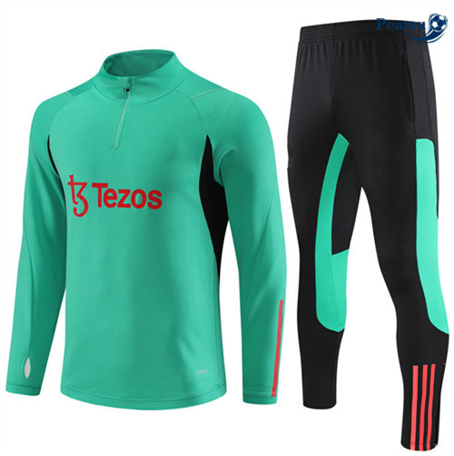 tomada Camisola Casaco Fato de Treino Manchester United Criancas Verde 2023-2024