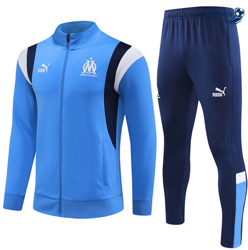 Criar Camisola Casaco Fato de Treino Marsella Criancas Azul 2023-2024