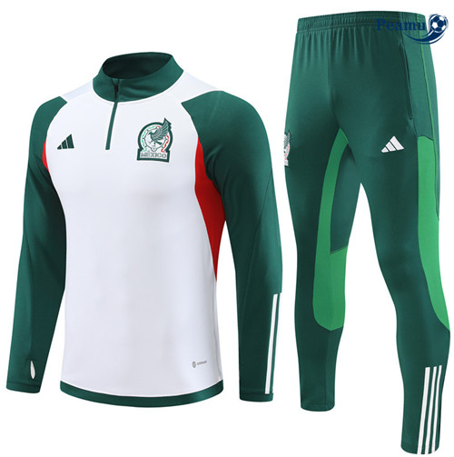 Comprar Camisola Casaco Fato de Treino Mexico Criancas Branco 2023-2024