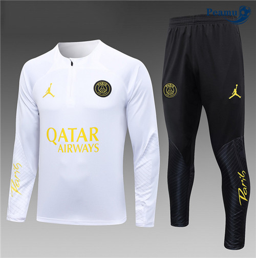 tomada Camisola Casaco Fato de Treino PSG Criancas Branco 2023-2024