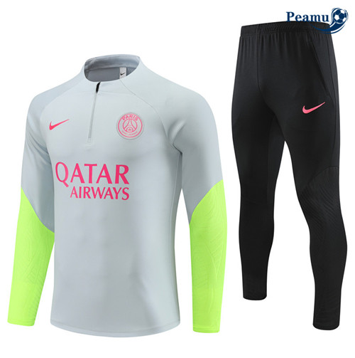 Comprar Camisola Casaco Fato de Treino PSG Criancas Cinza 2023-2024