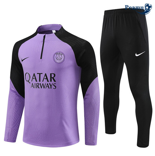 Criar Camisola Casaco Fato de Treino PSG Player Criancas Roxo 2023-2024
