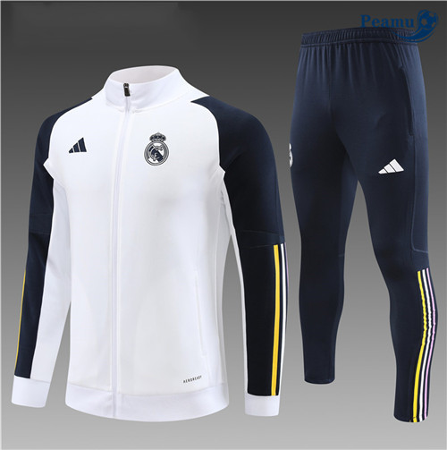 Loja Camisola Casaco Fato de Treino Real Madrid Criancas Branco 2023-2024