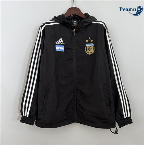 Procurar Camisola Jaqueta Futebol Giacca A Vento Argentina Preto 2023-2024