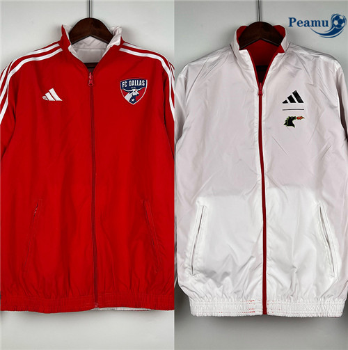 Cria Camisola Jaqueta Futebol Giacca A Vento Dallas Vermelho 2023-2024