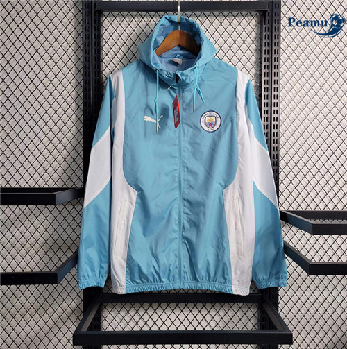 Comprar Camisola Jaqueta Futebol Giacca A Vento Manchester City Azul 2023-2024