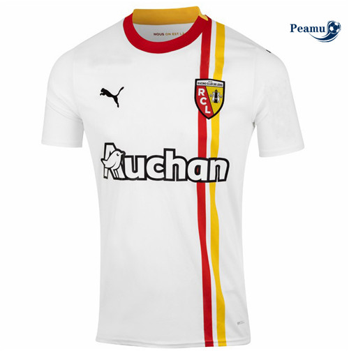 Projeto Camisola Futebol RC Lens Terceiro Equipamento Branco 2023-2024