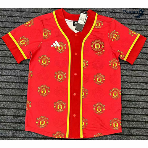 Cria Camisola Futebol Manchester United Equipamento Training Vermelho 2023-2024