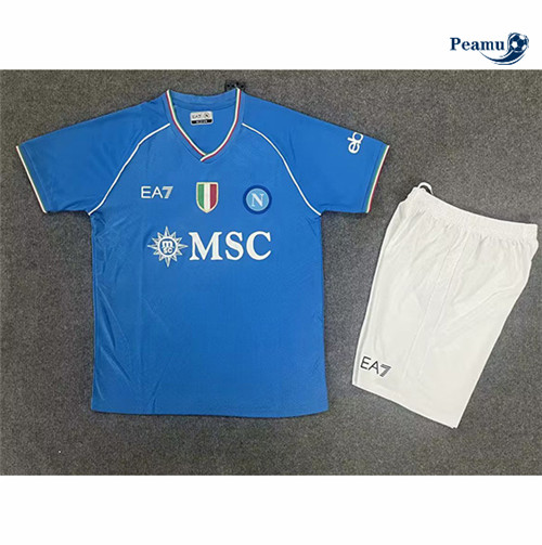 Novo Camisola Futebol Naples Enfant Principal Equipamento 2023-2024