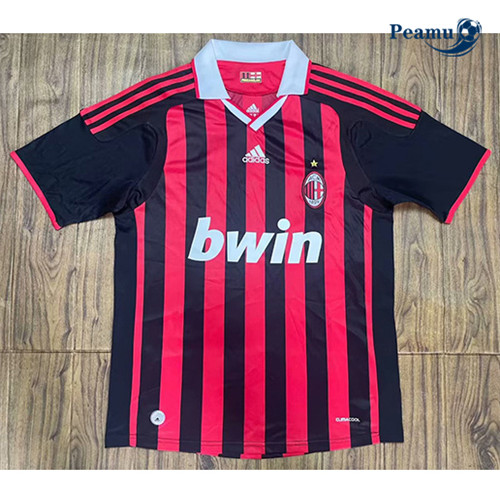 Criar Camisola Futebol Retro AC Milan Principal Equipamento 2009-10