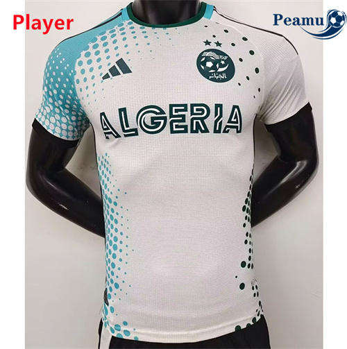 Camisola Futebol Argélia Player Equipamento Verde/Branco 2024-2025