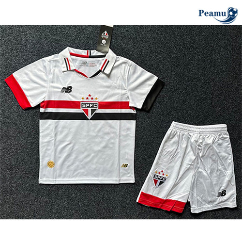 Camisola Futebol Sao Paulo Crianças Principal Equipamento 2024-2025