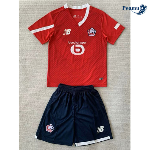 Camisola Futebol Lille OSC Crianças Principal Equipamento 2023-2024