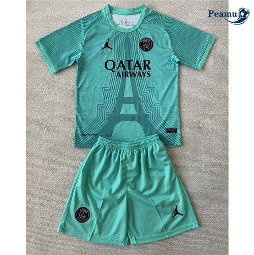 Camisola Futebol Psg Crianças Equipamento verde 2024-2025